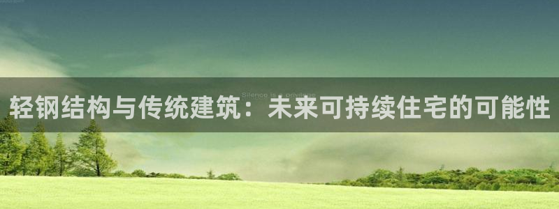 威九国际小广告：轻钢结构与传统建筑：未来可持续住宅的可能性