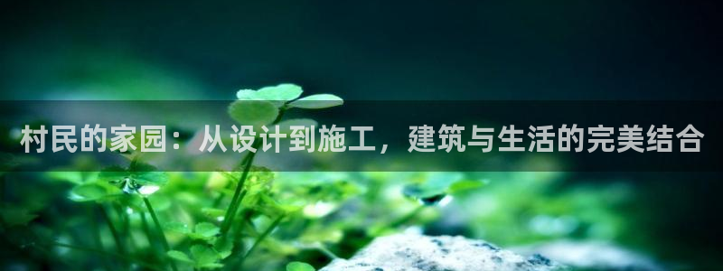 威九国际HP：村民的家园：从设计到施工，建筑与生活的完美结合