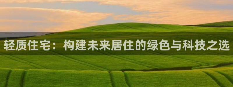 威九国际网站官网：轻质住宅：构建未来居住的绿色与科技之选