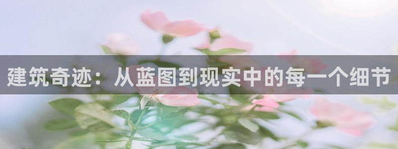 威九国际8ⅹ8x：建筑奇迹：从蓝图到现实中的每一个细节
