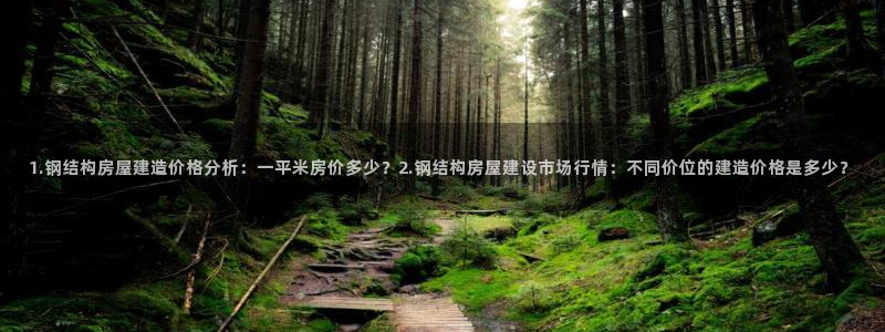威九国际app哪个地方：1.钢结构房屋建造价格分析：一平米房价多少？2.钢结构房屋建设市场行情：不同