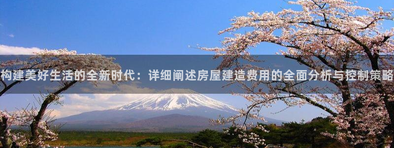 威九国际网站进入客服中心怎么进：构建美好生活的全新时代：详细阐述房屋建造费用的全面分析与控制策略